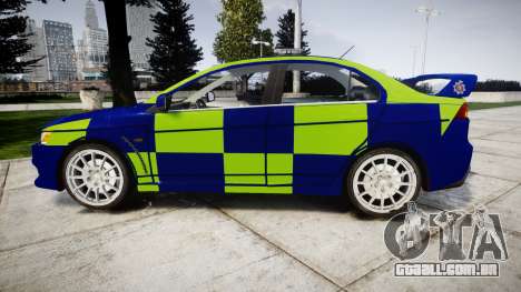 Mitsubishi Lancer Evolution X Police [ELS] para GTA 4