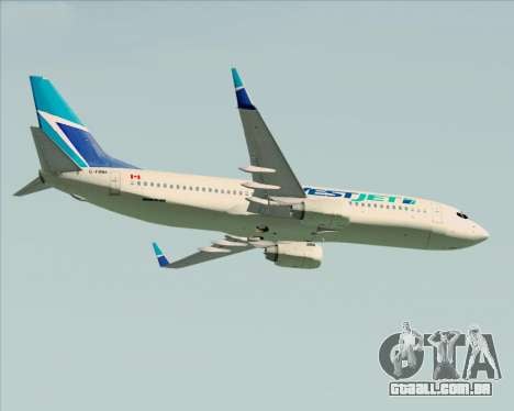 Boeing 737-800 WestJet Airlines para GTA San Andreas