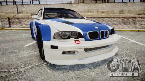 BMW M3 E46 GTR Most Wanted plate NFS MW para GTA 4