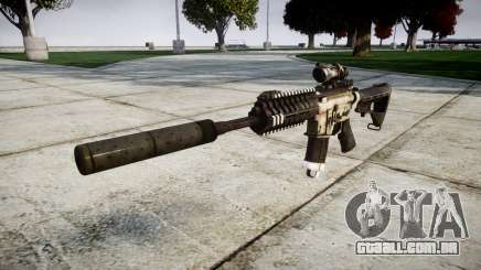 Автомат P416 ACOG silenciador PJ1-alvo para GTA 4