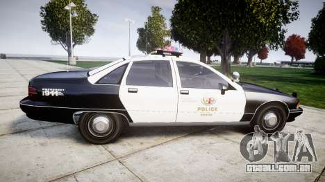 Chevrolet Caprice 1991 LAPD [ELS] Traffic para GTA 4