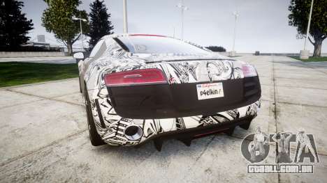 Audi R8 plus 2013 HRE rims Sharpie para GTA 4