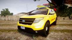 Ford Explorer 2013 Lifeguard Beach [ELS] para GTA 4