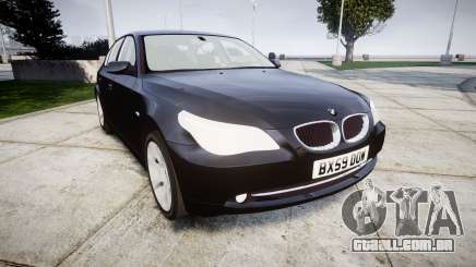 BMW 525d E60 2009 Police [ELS] Unmarked para GTA 4