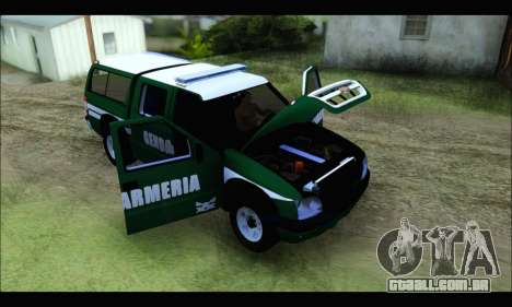 Chevrolet S-10 Gendarmeria para GTA San Andreas