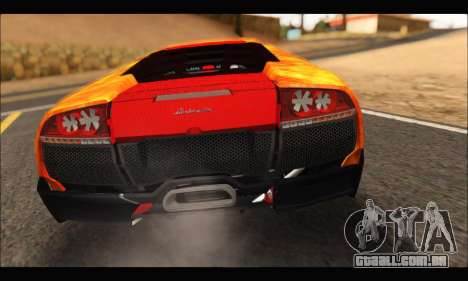 Lamborghini Murcielago In Flames para GTA San Andreas