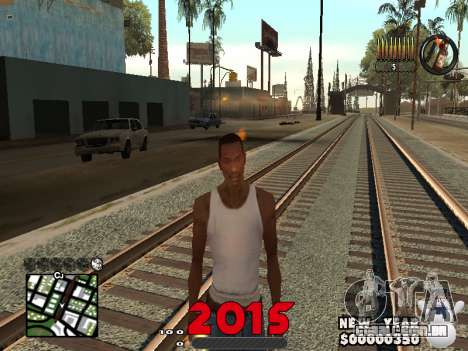 CLEO HUD New Year 2015 para GTA San Andreas