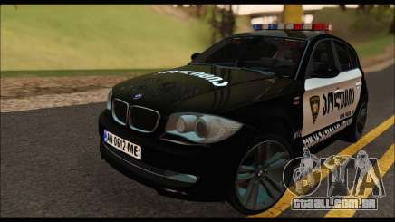 BMW 120i GEO Police para GTA San Andreas