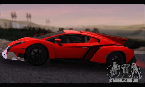 Lamborghini Veneno White-Black 2015 (HQLM) para GTA San Andreas