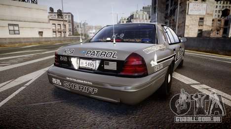 Ford Crown Victoria Sheriff K-9 Unit [ELS] para GTA 4