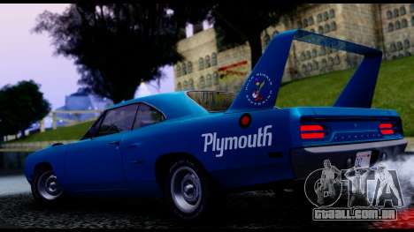 Plymouth Roadrunner Superbird RM23 1970 IVF para GTA San Andreas