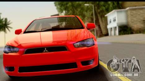 Mitsubishi Lancer X Stock para GTA San Andreas