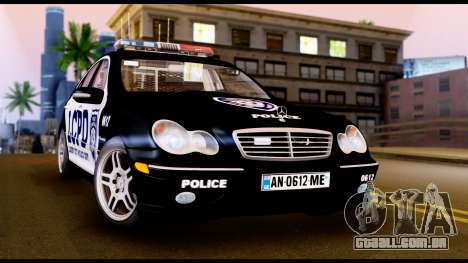 Mercedes-Benz C32 AMG Police para GTA San Andreas