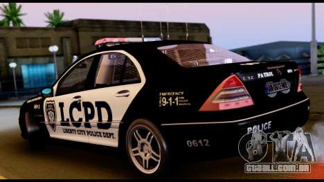 Mercedes-Benz C32 AMG Police para GTA San Andreas