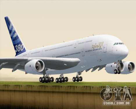 Airbus A380-800 F-WWDD Etihad Titles para GTA San Andreas