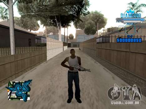 C-HUD Blek-Pro Diamond para GTA San Andreas