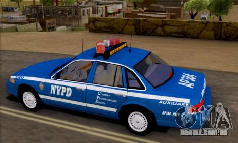 Ford Crown Victoria NYPD  Mazarine para GTA San Andreas