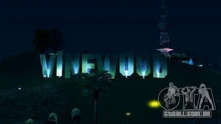 Backlit etiquetas Vinewood para GTA San Andreas