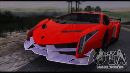 Lamborghini Veneno White-Black 2015 (HQLM) para GTA San Andreas