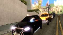 Mercedes-Benz Long S65 W222  Black loaf para GTA San Andreas