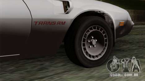 Pontiac Trans AM para GTA San Andreas