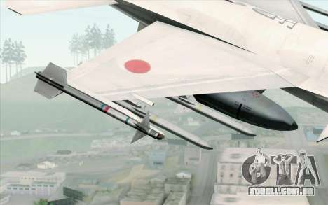 Mitsubishi F-2 White JASDF Skin para GTA San Andreas