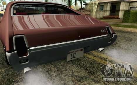 Oldsmobile 442 Holiday Coupe 1969 HQLM para GTA San Andreas