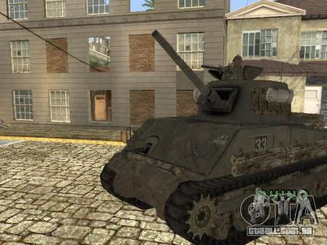 O Tanque M4 Sherman para GTA San Andreas