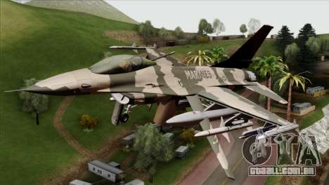 F-16C Top Gun para GTA San Andreas