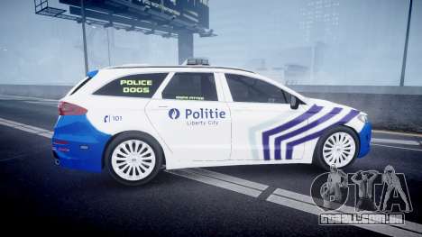 Ford Fusion Estate Belgian Police [ELS] Dog Unit para GTA 4