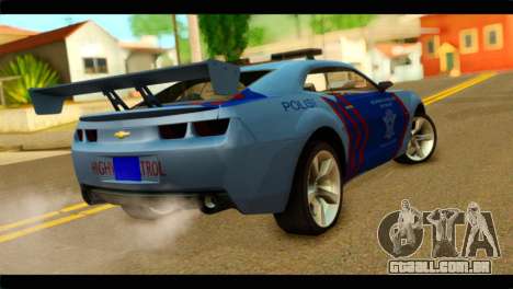 Chevrolet Camaro Indonesia Police para GTA San Andreas