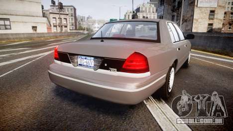 Ford Crown Victoria NYPD Unmarked [ELS] Old para GTA 4