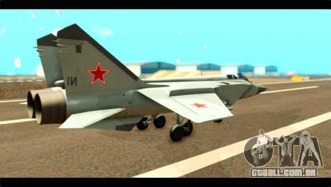 MIG-31 Soviet para GTA San Andreas
