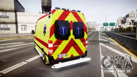 Mercedes-Benz Sprinter 311 cdi Belgian Ambulance para GTA 4