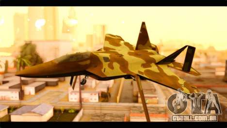 F-22 Raptor Desert Camouflage para GTA San Andreas