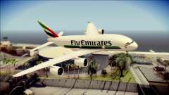 Airbus A380-800 Fly Emirates Airline para GTA San Andreas
