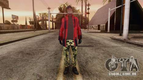 New Homeless Skin para GTA San Andreas