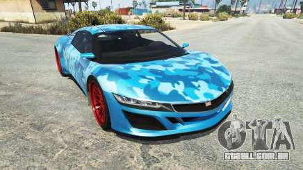 Dinka Jester (Racecar) Camo Blue para GTA 5