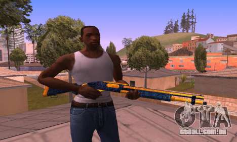 Shotgun BlueYellow para GTA San Andreas