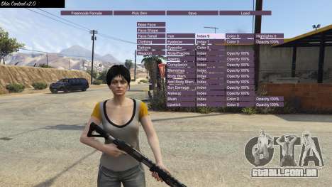 Skin Control 2.0 para GTA 5