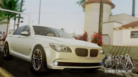 BMW 7 Series F02 2012 para GTA San Andreas