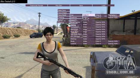 Skin Control 2.0 para GTA 5