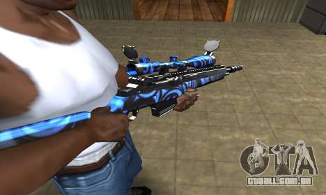 Blue Limers Sniper Rifle para GTA San Andreas