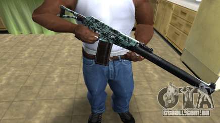 Blue M4 para GTA San Andreas