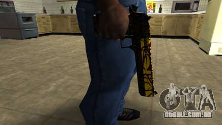 Yellow Jungle Deagle para GTA San Andreas