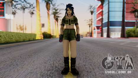 Leona from KoF Maxium Impact para GTA San Andreas