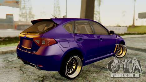 Subaru Impreza WRX STI 2008 para GTA San Andreas