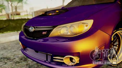 Subaru Impreza WRX STI 2008 para GTA San Andreas