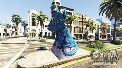 Estátua Do Dragão Ilusion para GTA 5