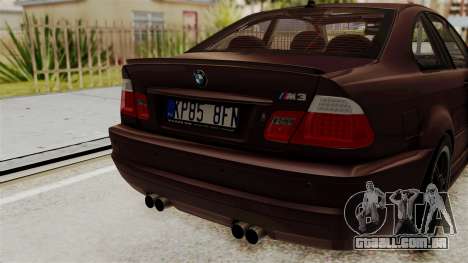 BMW M3 E46 2005 Stock para GTA San Andreas